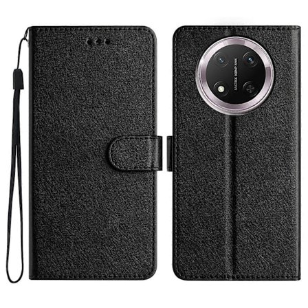 Plånboksfodral för Honor Magic7 Lite 5G X60 Pro 5G X9c 5G Läder Folio Telefonskal Magnetlås Svart