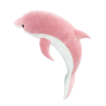 Delfin Plysch Gosedjur Kudde, 30/50cm Mjuk Stor Delfin Gosedjur Leksaksdockor Presenter Till Barn Rosa