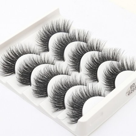 5 paria tekoripsiä - 6D tekominkki - G207