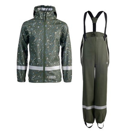 Urberg Malme PU Rain Set Kids Children rainwear sets Green 86/92