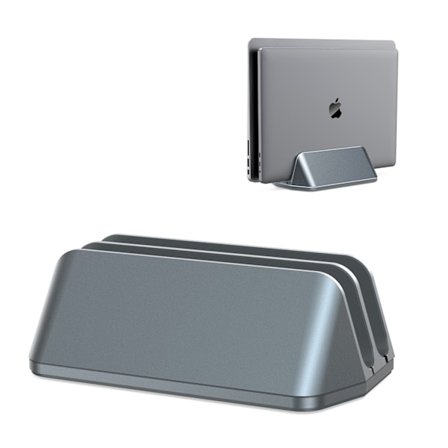 Vertikal Laptop Stativ Aluminium Justerbar Notebook Stativ