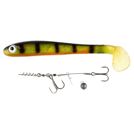 IFISH The Demon Shad 26cm, ink. Stinger & 5g Link Head - Fluo Perc