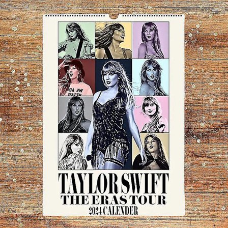 Taylor Kalender 2024, Swift Musik Posters Kalender Vægkaleender Til Gave Musikelsker Taylors Fan -ES