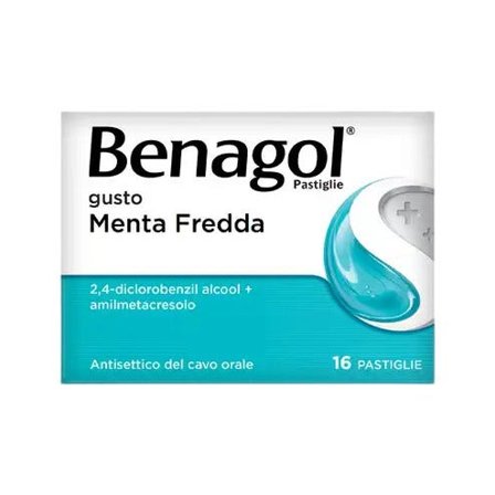 Benagol Antisettico per Bocca e Gola 24 Pastiglie Menta Fredda