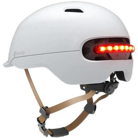 Xiaomi Smart4u City Riding Smart Flash Helmet (l, 57-61) Vit Vit L