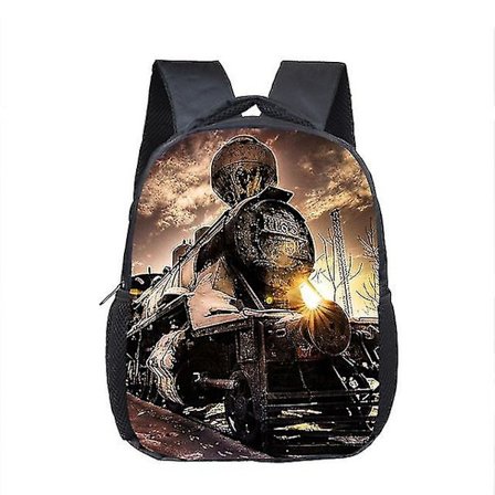 12 tommer damplokomotiv/tog småbørnsrygsæk børns skoletaske drenge piger børnehave skoletaske børns skoletaske gave