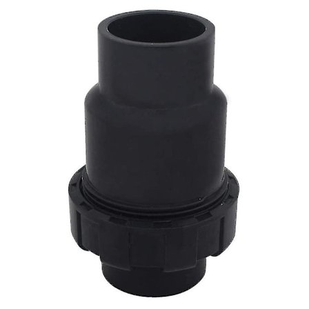 40 mm kugle-kontraventil PVC vand-kontraventil tilbagestrømningsventil swimmingpoolventil (indvendig diameter 40 mm), sort
