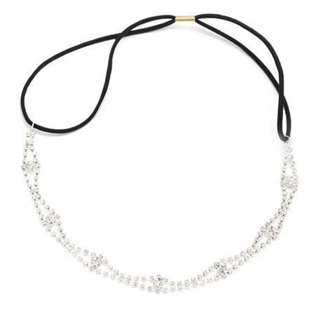 Bröllopsfest Bröllopshår Smycken Crystal Chain Charms Head Ban