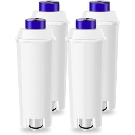 4 stk. DLSC002 Filter til Delonghi Magnifica S, Dinamica, Ecam, ESAM, Etam, Primadonna, BCO, EC Serie Kaffemaskine, Vandfilterpatroner til Del