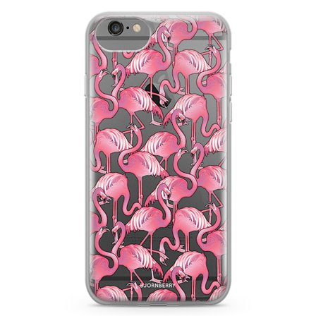 Bjornberry Skal Hybrid iPhone 6/6s - Flamingos