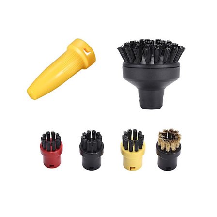 Rund borste sprinklermunstycke huvud för Sc1 Sc2 Sc3 Sc4 stor rund platt borste rengöringsborste för Karcher