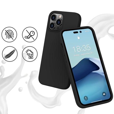 Iphone 14 Pro Max - Mattbehandlat Nillkin Skal Svart
