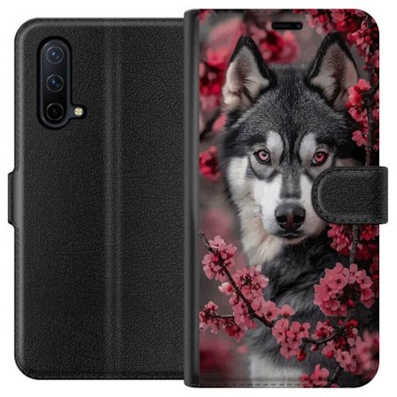 Kompatibel Tegnebogsetui til OnePlus Nord CE 5G Ulve Røde Øjne Dyr Ulv Mystisk