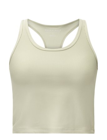 Ribbed R Tank Beige Röhnisch
