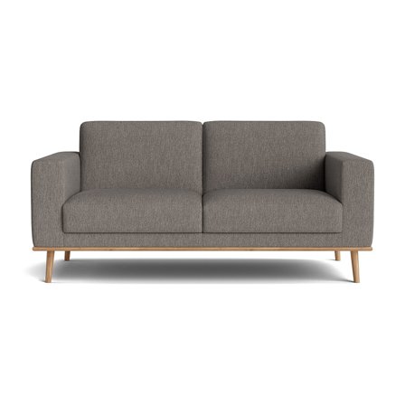 Norse 2.5 personers sofa - Alpine Grå - 184x87x87cm - Komfortabel Sofa med Nozag fjedre og massive egetræsben - Perfekt til stuen