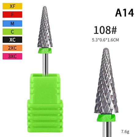 Skaft Tungsten stål Nagelborrfil för elektrisk manikyr
