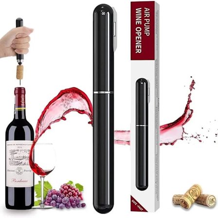 Professional Air Pump Wine Bottle Opener Safe Portable Air Pressure Corkscrew Stainless Steel Pin Cork Remover Kitchen Gadgets