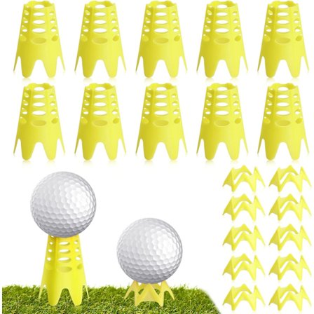 20PCS Golf Simulator Tees, Plast Golf Tees Simulator for Utendørs Innendørs G