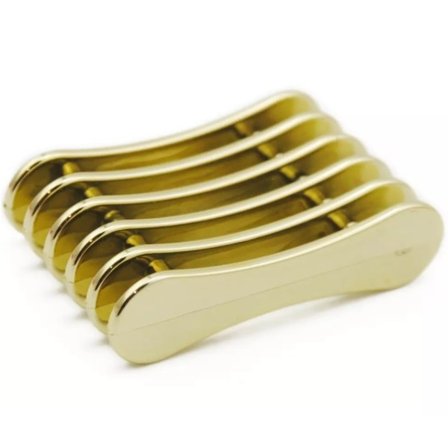 Penselhållare / penselställ - Liggandes med 5 fack - Guld