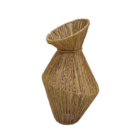 Jutevase 22x22x41cm – Naturligt, Tekstureret Design