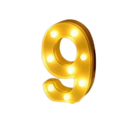 LED Bogstav Lys Stor Dekorativ Havelampe til Udendørs Brug