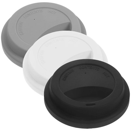 3-pack universella silikonlock för muggar och återanvändbara mugghylsor