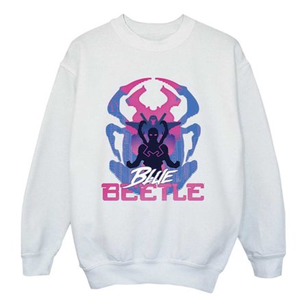 Blue Beetle Pojkar Pose Tröja 3-4 År Vit