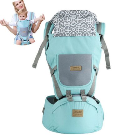 Viedouce Baby Carrier Ergonomisk med Hoftebælte/Ren Bomuld Letvægt og KLB