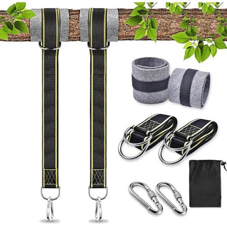 Riippumatto kiinnitys keinun hihna kiinnitys yhteensopiva riipputuoli köysi ulkokäyttöön keinutarvike turvakarabiinit keinun hihna keinupuu 