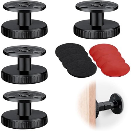 4 kpl - Sängynpäädyn pysäyttimet - Huonekalujen jalat - Yöpöydän kiinnike - Sängynpäädyn kiinnikkeet - Säädettävät - 27-40 mm - sohvan tukipysäyttimet