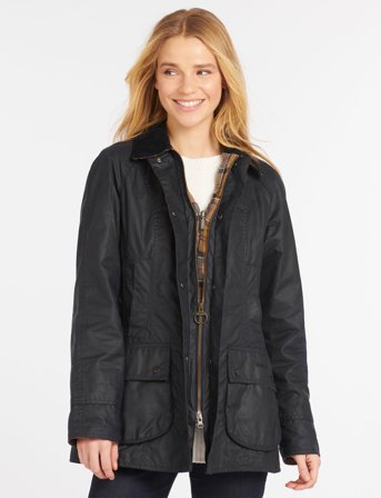 Barbour Barbour Beadnell Wax Jacket - Black - 48