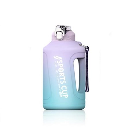 Stor vattenflaska med sugrör & Chug lock med handtag