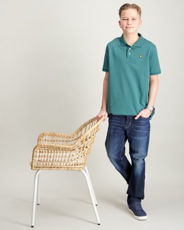 Lyle & Scott Plain Polo Shirt Zielony Koszulki polo Chłopiec - Kids Brand Store