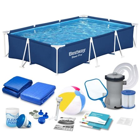 Stomme trädgårdspool 300 x 201 x 66 cm 16in1 Bestway 56404N