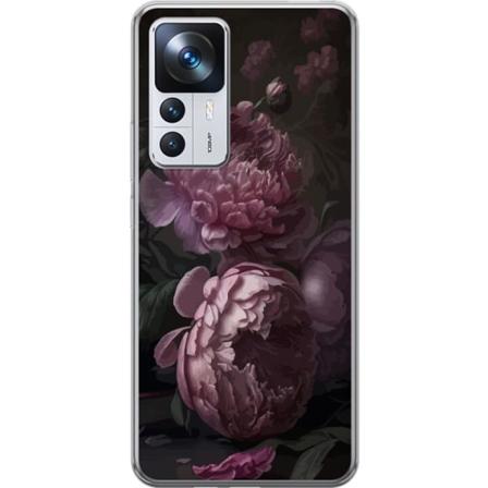 Xiaomi 12T Pro Gjennomsiktig deksel Blommor