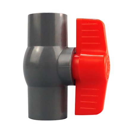 50 mm PVC kuglehane - selvklæbende muffe til direkte limning