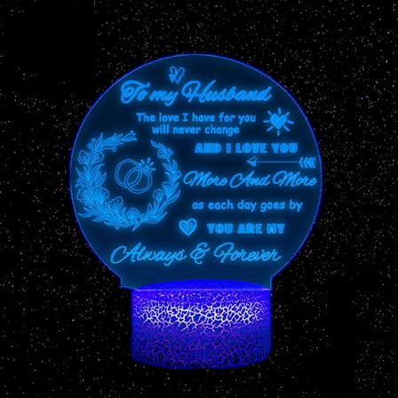 Uruzuo Present till make, Mors dag presenter till make, 3D nattlampa, Mors dag presenter till make, Fars dag presenter från make, Make presenter