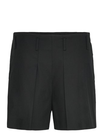 Lauren Ralph Lauren Pleated High-Rise Cotton-Blend Short - Black - 42