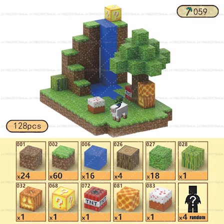 Magnetiske Byggeklodser til Børn 3+ | STEM Montessori Legetøj | DIY Model Magnetiske Kuber T059-128PCS T059-128PCS