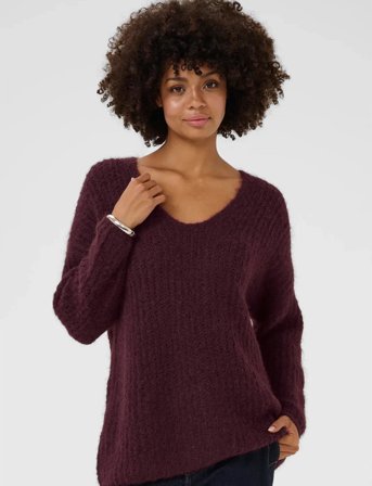Culture Cubrava Pullover - Burgundy - M/L