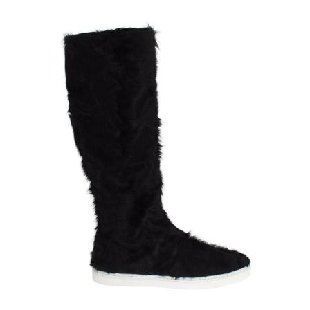 Dolce & Gabbana, Fluffy Boots Czarny, Kobieta, Rozmiar: 36 EU