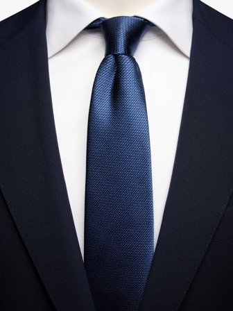 John Henric Men's Dunkelblauer Krawattenschal Struktur Size 7,5