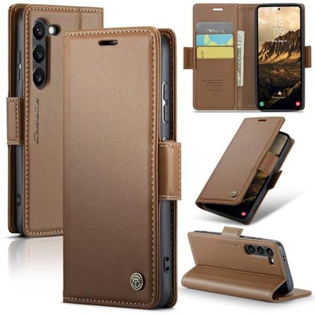 CASEME Samsung Galaxy S25 Wallet Cover - Brown