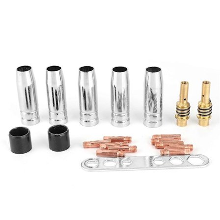 20 kpl/sarja 12 mm 0,8 mm hitsauspistoolin suutin hitsauskärki MAG/MIG/MB15/MB14 polttimelle