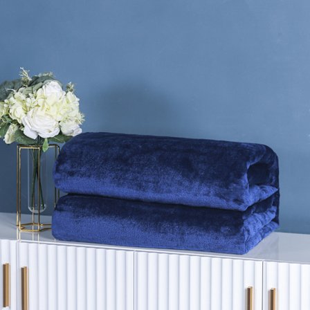 Enkel Flanell Teppe Enkelt Lag Dobbeltsidig Fire Sesonger Fleece Teppe 1 Stykke