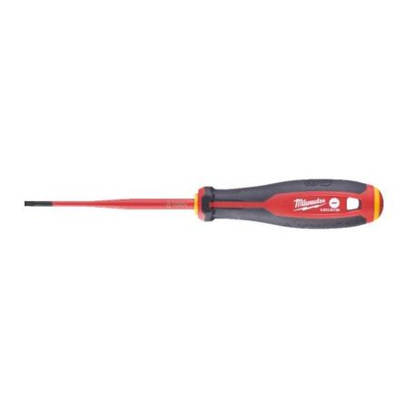 Milwaukee Tri-Lobe VDE Skruetrækker 3-sidet krængningsstabilisatorhåndtag SL 0,6 x 3,5 x 100 mm, Håndværktøj