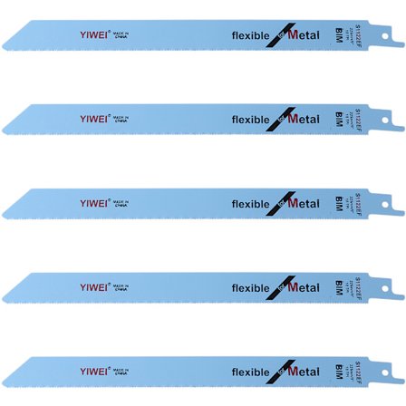 5 stk. 227 mm 9" BIM S1122EF Bajonetsavklinge til skæring af træ og metal