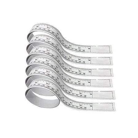6 stk. selvklæbende målebånd til bil, skrivebord, bordlineal 90 cm