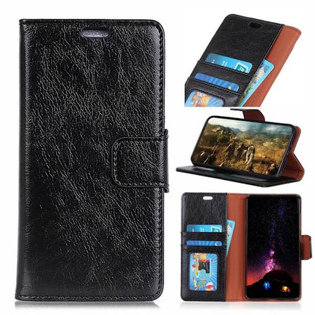 Textured Split Leather Wallet Case Nokia 9 PureView