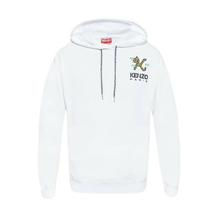 Kenzo, Hoodie with logo Wit, Heren, Maat:M